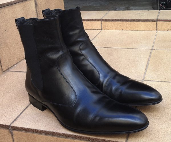 Dior Homme 07 FW Black Leather Chelsea Boots 44 Hedi Slimane | Styleforum