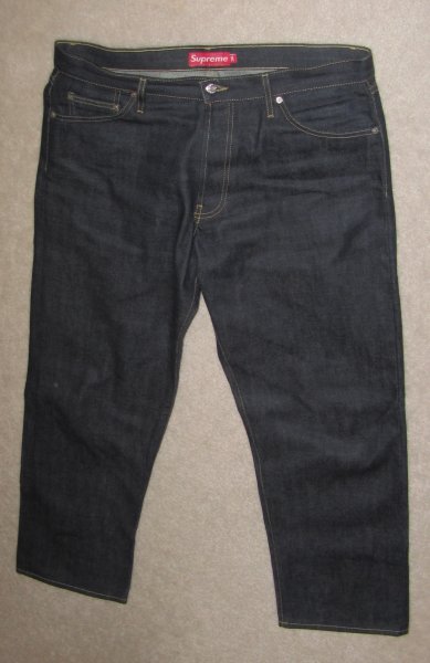 Rare SUPREME JEANS,Rigid,Raw,Selvedge,Selvage,Relax Fit,Mint,Tag 36,Actual  38x31 | Styleforum