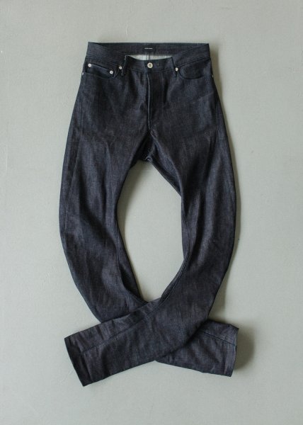 DROPS: Second Narrow J-Cut Denim Jeans, sz 34, water resistant treatment |  Styleforum