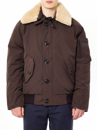 NWT Canada Goose Foxe Bomber Down Jacket Shearling Collar Small Brown |  Styleforum