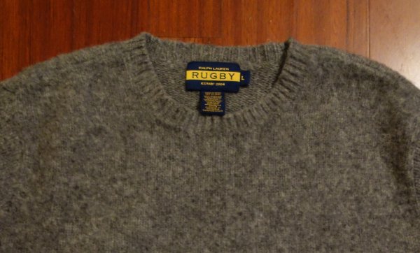 Ralph Lauren RUGBY Brushed Shetland Shaggy Dog Wool Sweater - L, Gray |  Styleforum