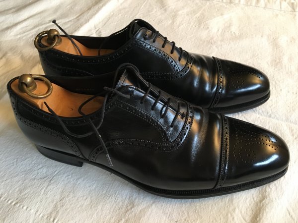 FS: Crockett & Jones hand grade Welbeck black, size 9E (PRICE