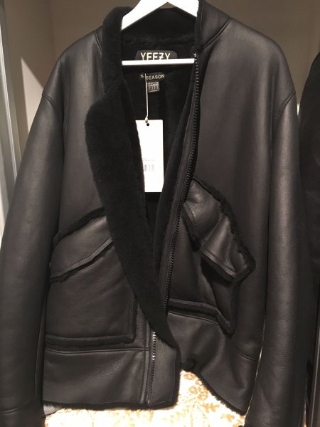 Yeezy Season 1 Lambskin Shearling Bomber Jacket Size LARGE BNWT | Styleforum