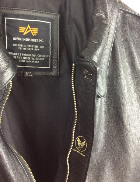 SOLD Alpha Industries A2 Goatskin Leather Flight Jacket Sz XL | Styleforum