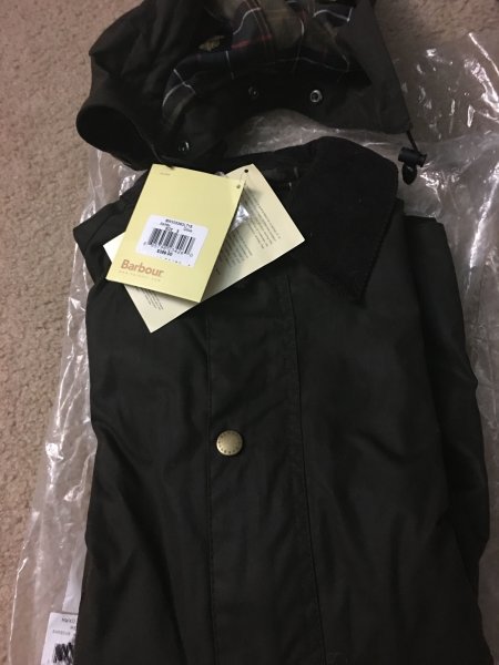 Barbour Ashby Olive w/ hood and warm pile liner (SMALL) | Styleforum