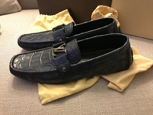 Louis Vuitton Loafers Crocodile  Louis vuitton loafers, Louis