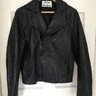 Acne Gibson black leather jacket medium