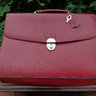 DROP! Leather attache case with lock and original key. JUST $35 shipped in USA!