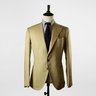 SOLD!!! Sartoria Formosa Suit - Tan 11/12 oz Open-Weave Carnet Linen, 52
