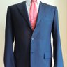 SOLD: $8995 Kiton Blanc Blu 14 Micron Super 180s Charcoal Black Suit 38 40 US (48 50EU)