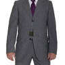 PRICE DROP! Sartoria Partenopea 42L 52 Gray Textured Three Button Wool Suit