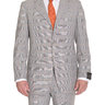 Sartoria Partenopea 40R 50 Gray Glen Plaid Three Button Wool Suit