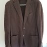 Canali Italy Brown Cotton Sport Coat US40R/EU50R