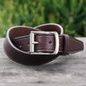 DONE Epaulet Gaucho Belt Chocolate Steerhide 34"  NWOT