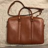 SOLD Linjer Soft Briefcase in Cognac