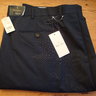 BNWT Brooks Brothers/Barberis WOOL-MOHAIR Fitzgerald Flat Trousers/Pants 44 NAVY