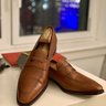 Like new brown Jack Erwin loafers