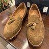 NIB Snuff Suede Alden For Brooks Brothers Tassel Loafers US 10D