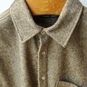 Frank Leder Brown Donegal Wool & Silk Raw-Edge Shirt (SOLD!)