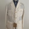 NWT LBM 1911 Ivory Safari Jacket Cotton-Flax 40R