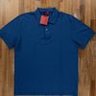 ISAIA solid blue polo shirt - Size Large - NWT