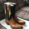 Riccardo Bestetti Tan and Brown Cowboy Boots 9D 8E