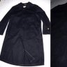 Austrian loden navy blue wool military trench coat XL