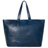 SOLD❗️PAUL SMITH Large Burnished Leather Zipper Tote Bag Carryall Blue