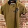 Robert Geller SS17 Olive tee with flower print - Small