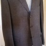 SOLD ISAIA 3 Button Gray/Brown 100% Mid Weight Wool Sport Coat- Perfect- Generous 46L