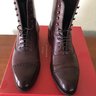 Carmina Burgundy (Oxblood) Shell Cordovan Balmoral Boots MTO - 8.5 US / 7.5 UK