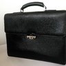 Sold Brioni Black Leather Briefcase Bag