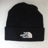 THE NORTH FACE BLACK BEANIE WINTER HAT MADE IN USA ONE SIZE DOCK WORKER VINTAGE