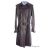 GUCCI Runway Solid Brown Belted LEATHER Jacket Trench Coat - EU 52 / US 42 / L