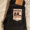 Iron Heart 25oz IH-634-XHS 30x36 Selvedge Denim Straight Cut Jeans