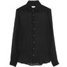 SOLD❗️ETRO Semi-Sheer Silk Shirt Black 38/S, 39/M