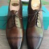 NIB Edward Green oak antique Wells - UK11.5E - US12D