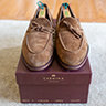 Carmina Shoemaker String Loafers 80228 Uetam Snuff Suede 9 UK