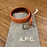 A.P.C APC Jack Spade Men’s Belts Belt Sizes 30 & 32 Leather & Suede