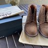 Alden Snuff Suede Perforated Straight Tip Boot 11D