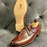 SOLD!! VASS London Derby Shoes in Gold Museum Calf Size 41 F Last