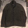 SOLD- RRL Black Yellow/Green Wool Shawl Collar Cardigan Size XL