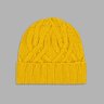 RECENT Drakes London Yellow 100% Cashmere Cable Knit Beanie Hat NWT
