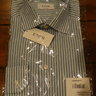 SOLD NWT Eton White/Blue/Green Contemporary Fit Shirt Size 16 Retail $260