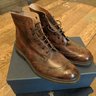Trickers Dark Brown Museum Calf Stow Boots w/ Danite Sole - 11.5UK, New in Box, Firsts