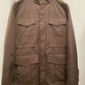 Stoffa Field Jacket in Brown Cotton Canvas