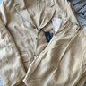 NWT Drake's Linen "Games" Suit, Size 44 Jacket and 38 Pants, Sand Color