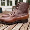 Edward Green Galway Cordovan Boots in Cognac \ Russian Country Calf  9 UK E 82 last