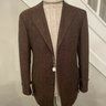 Orazio Luciano Brown Virgin Wool Car Coat Overcoat Topcoat 40US 50EU