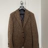 ***SOLD*** Spier & Mackay Brown Glen Plaid Shetland Wool Tweed Sport Coat (40R Contemporary)